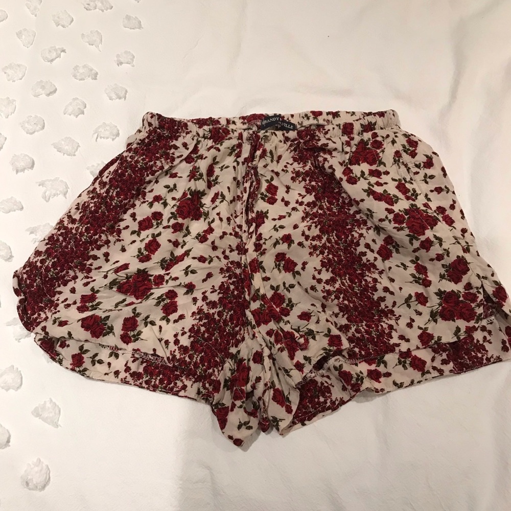 Brandy Melville Flower Shorts